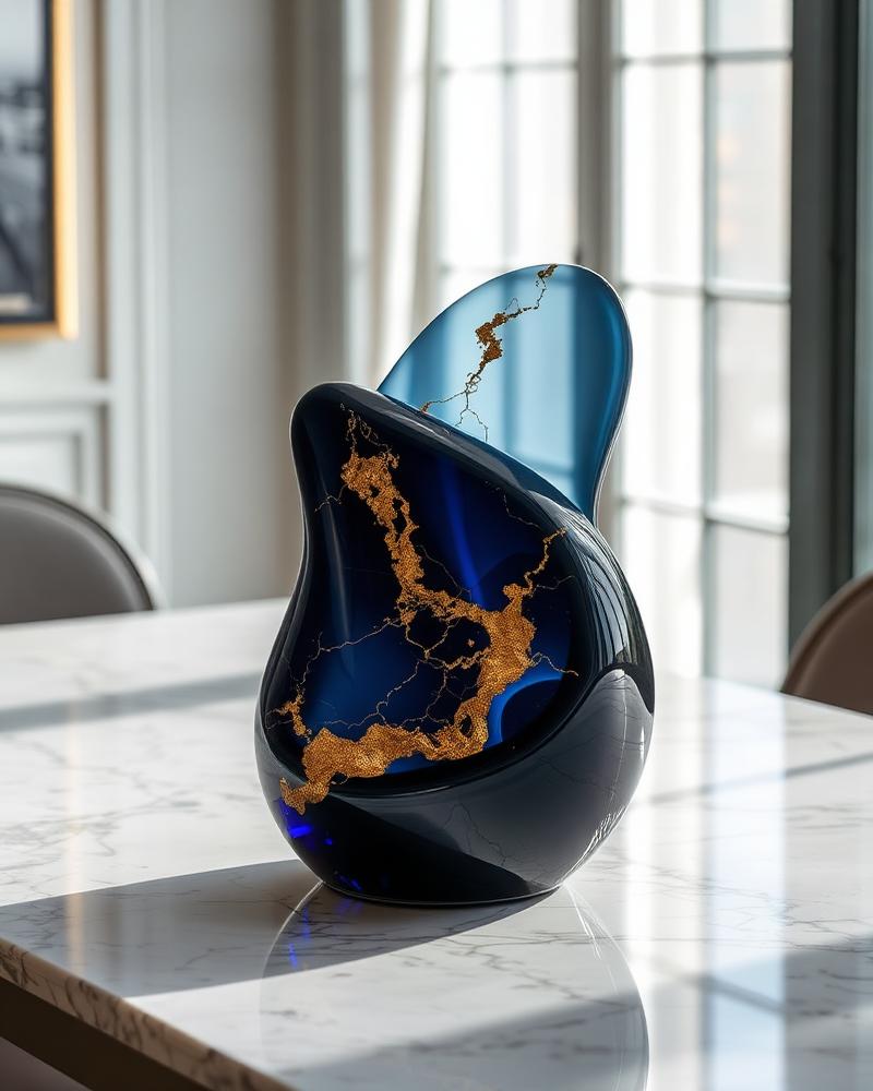 Gold Vein Resin Centerpiece