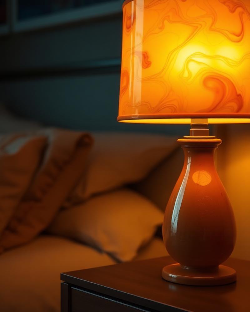 Amber Resin Lampshade