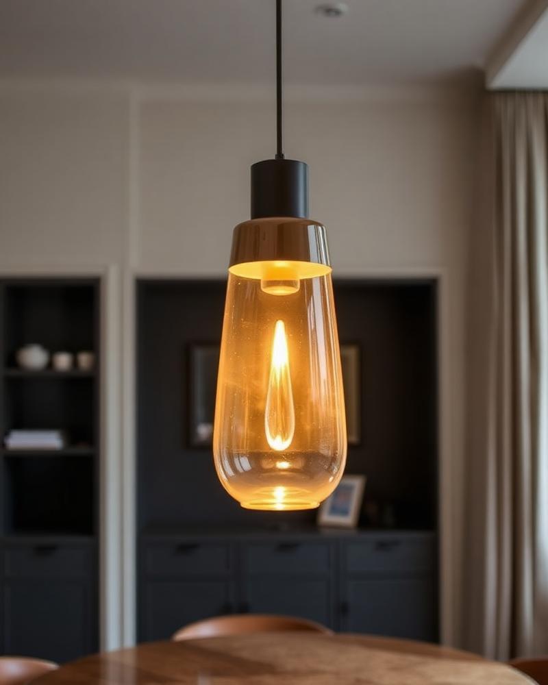 Gold Drop Resin Pendant Light